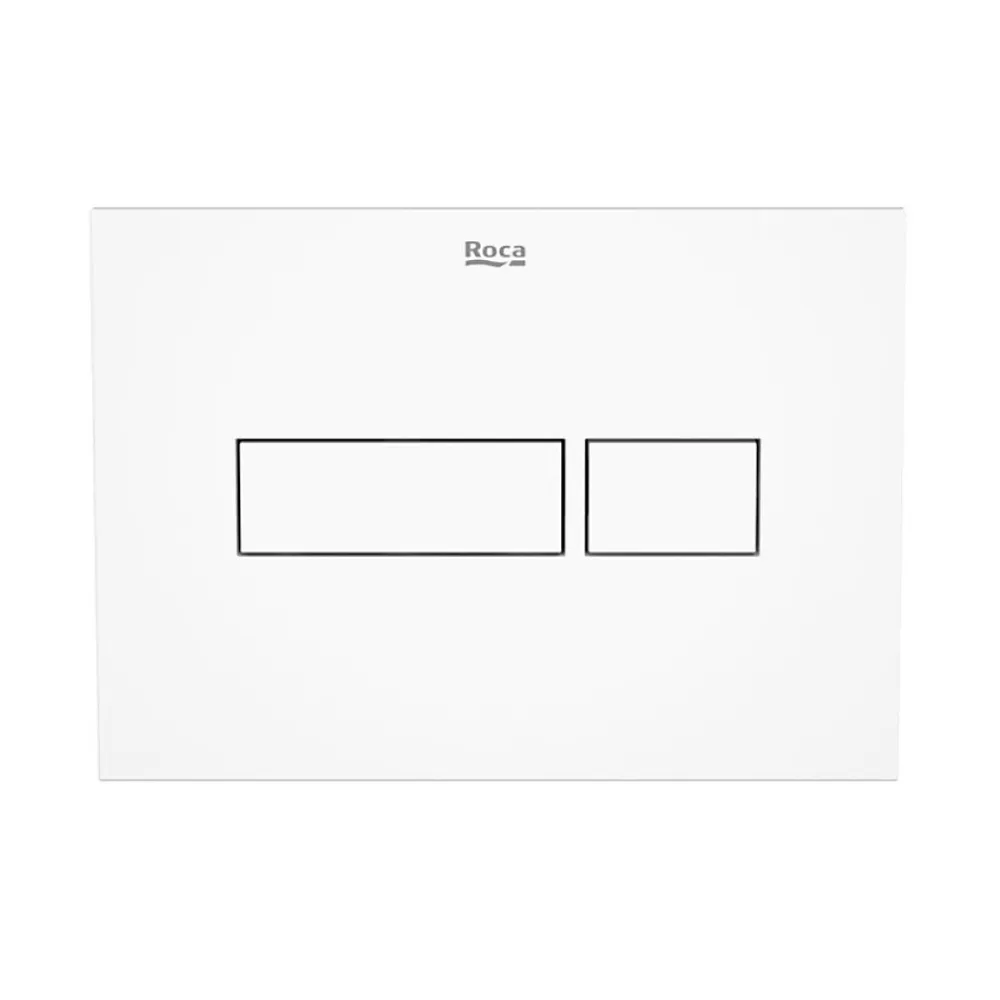 Roca Plaque de commande double touche en plastique, blanc (A890220200)