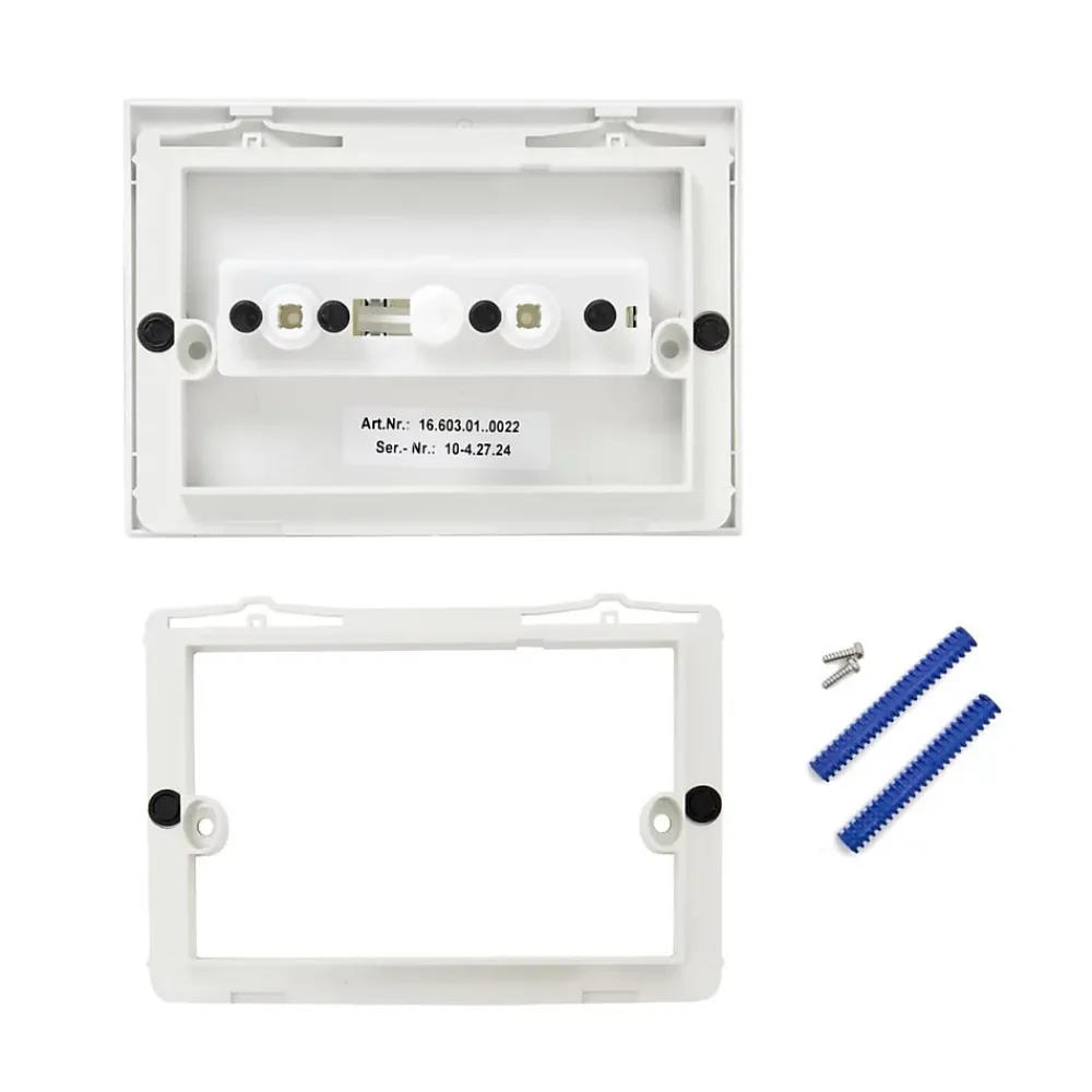 Roca Plaque de commande double touche en plastique, blanc (A890220200)