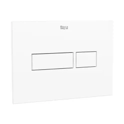 Roca Plaque de commande double touche en plastique, blanc (A890220200)