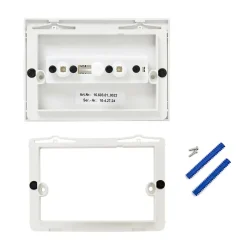 Wc Suspendu|Roca Plaque de commande double touche en plastique, blanc (A890222200)