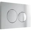 Vente-unique Plaque de commande pour WC avec double touche - Chrome - OPULUS