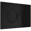 Chasse D'Eau|Vente-unique Plaque de commande pour WC avec double touche - Noir - OPULUS