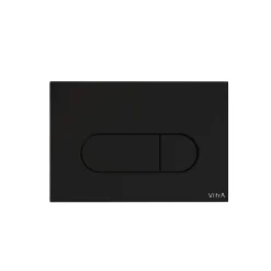 Wc Suspendu|Vitra Plaque de commande Root Round Noir mat