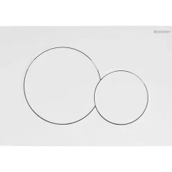 Geberit Plaque de commande WC Sigma01 double touche: blanc alpin