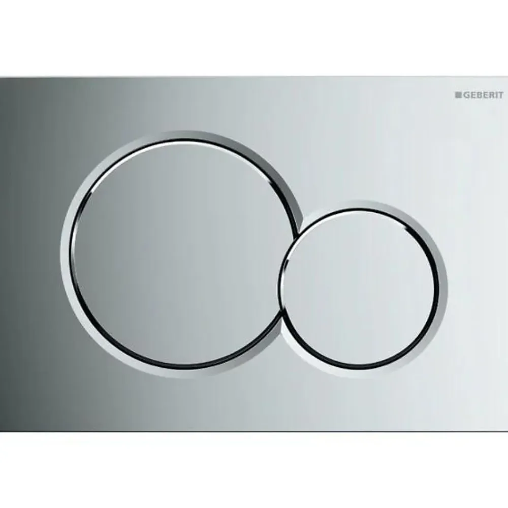 Geberit Plaque de commande WC Sigma01 double touche: chromé brillant