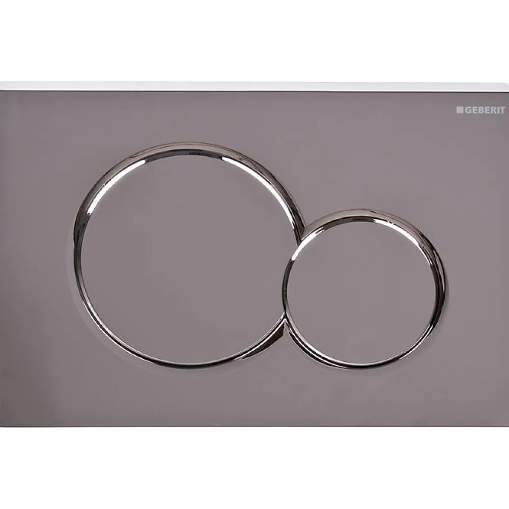 Geberit Plaque de commande WC Sigma01 double touche: chromé brillant