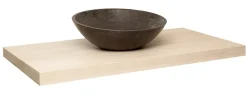 Plan De Travail Salle De Bains|Naturel Plaque sous lavabo Dolce 80x50 cm acacia DO8050AK