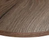 KOLM Plateau laminé chêne chocolat rond, diamètre 90 cm, pour bureau, table, table basse