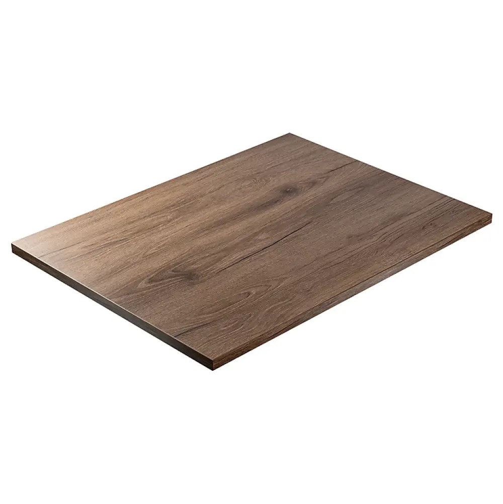 Plan De Travail Buanderie|KOLM Plateau laminé chêne chocolat 120 x 60 cm pour bureau, table, table basse
