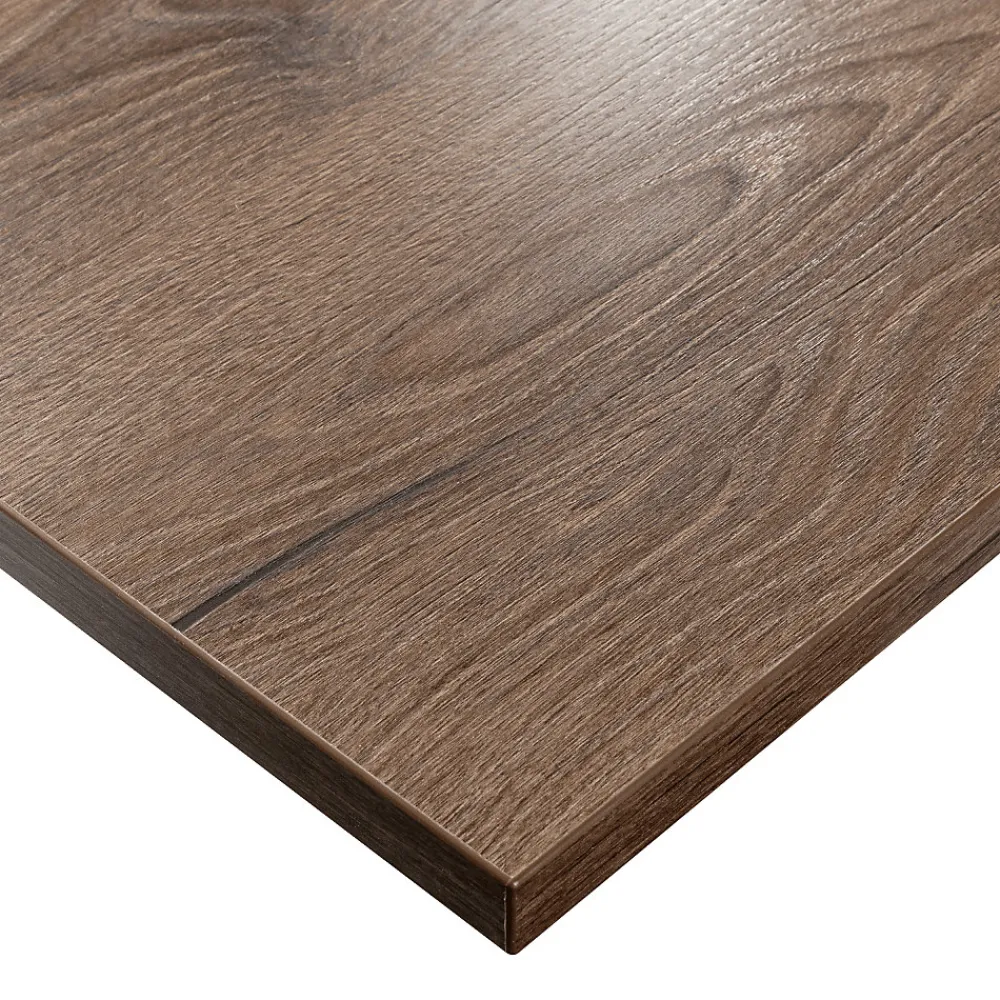 Plan De Travail Buanderie|KOLM Plateau laminé chêne chocolat 160 x 80 cm pour bureau, table, table basse