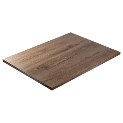 KOLM Plateau laminé chêne chocolat 120 x 80 cm pour bureau, table, table basse