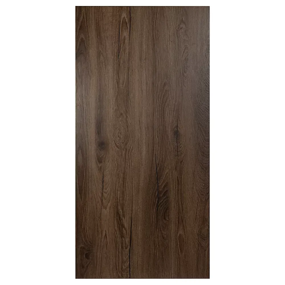 KOLM Plateau laminé chêne chocolat 138 x 68 cm pour bureau, table, table basse