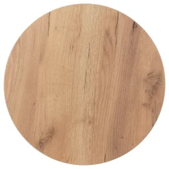 Plan De Travail Buanderie|KOLM Plateau laminé chêne craft rond, diamètre 50 cm, pour bureau, table, table basse