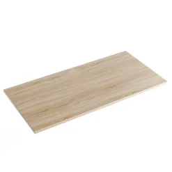 Plan De Travail Buanderie|KOLM Plateau laminé chêne sonoma 138 x 80 cm pour bureau, table, table basse