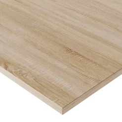 Plan De Travail Buanderie|KOLM Plateau laminé chêne sonoma 138 x 68 cm pour bureau, table, table basse