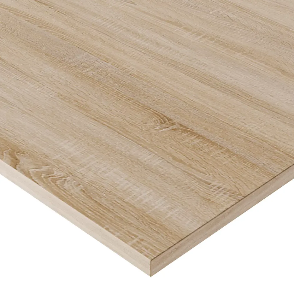 Plan De Travail Buanderie|KOLM Plateau laminé chêne sonoma 160 x 80 cm pour bureau, table, table basse