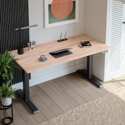 Plan De Travail Buanderie|KOLM Plateau laminé chêne sonoma 160 x 80 cm pour bureau, table, table basse