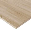 KOLM Plateau laminé chêne sonoma 120 x 60 cm pour bureau, table, table basse