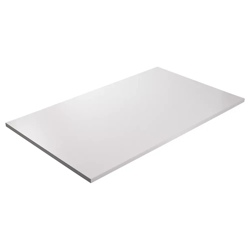 KOLM Plateau laminé gris 138 x 68 cm pour bureau, table, table basse