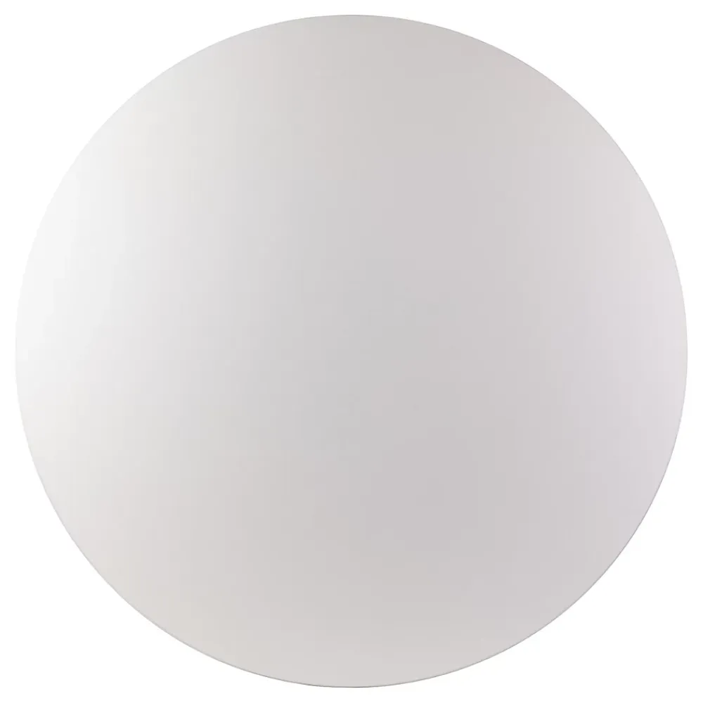 Plan De Travail Buanderie|KOLM Plateau laminé gris rond, diamètre 90 cm, pour bureau, table, table basse