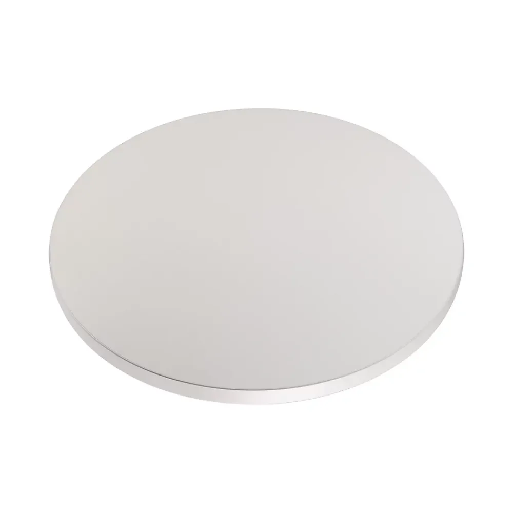 Plan De Travail Buanderie|KOLM Plateau laminé gris rond, diamètre 50 cm, pour bureau, table, table basse