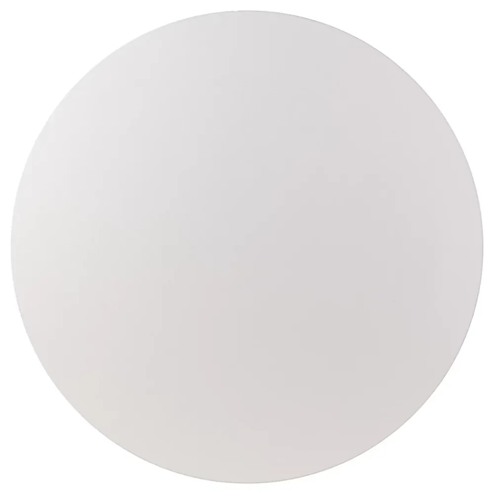 KOLM Plateau laminé gris rond, diamètre 68 cm, pour bureau, table, table basse