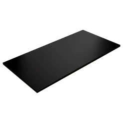 KOLM Plateau laminé noir 138 x 68 cm pour bureau, table, table basse