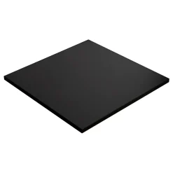Plan De Travail Buanderie|KOLM Plateau laminé noir 68 x 68 cm pour bureau, table, table basse