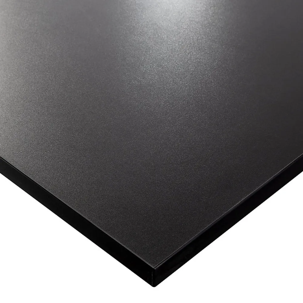 Plan De Travail Buanderie|KOLM Plateau laminé noir 120 x 60 cm pour bureau, table, table basse