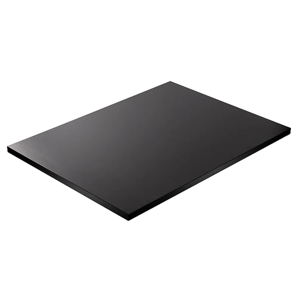 Plan De Travail Buanderie|KOLM Plateau laminé noir 120 x 60 cm pour bureau, table, table basse