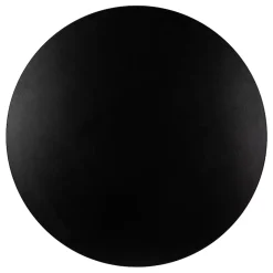 Plan De Travail Buanderie|KOLM Plateau laminé noir rond, diamètre 68 cm, pour bureau, table, table basse