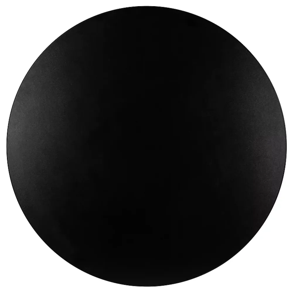 Plan De Travail Buanderie|KOLM Plateau laminé noir rond, diamètre 68 cm, pour bureau, table, table basse