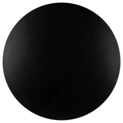 KOLM Plateau laminé noir rond, diamètre 90 cm, pour bureau, table, table basse