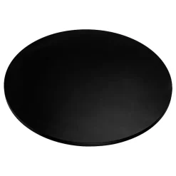 Plan De Travail Buanderie|KOLM Plateau laminé noir rond, diamètre 50 cm, pour bureau, table, table basse