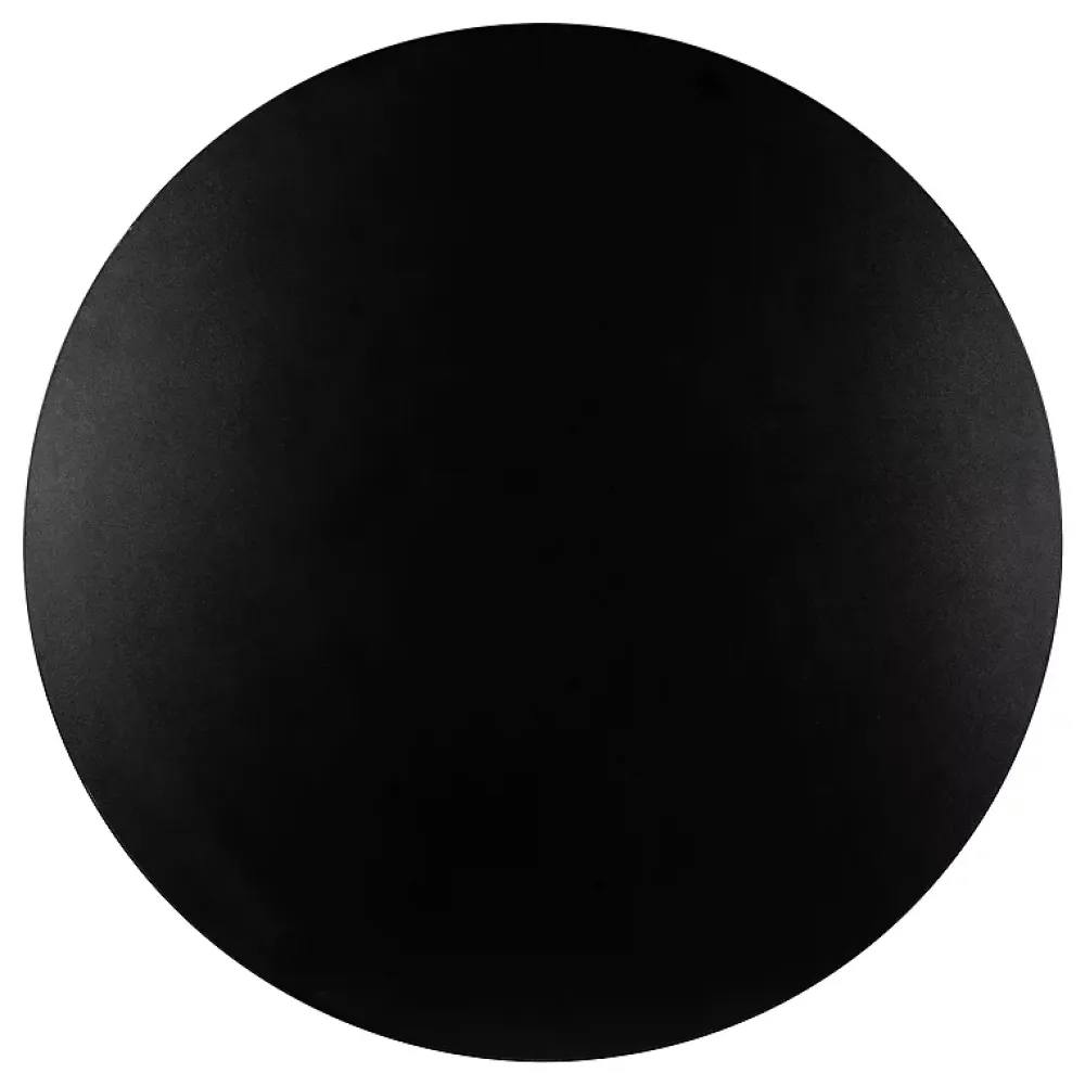 Plan De Travail Buanderie|KOLM Plateau laminé noir rond, diamètre 50 cm, pour bureau, table, table basse