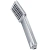Kibath Poignée de douche manuelle 1 position carrée finition chrome poli en ABS