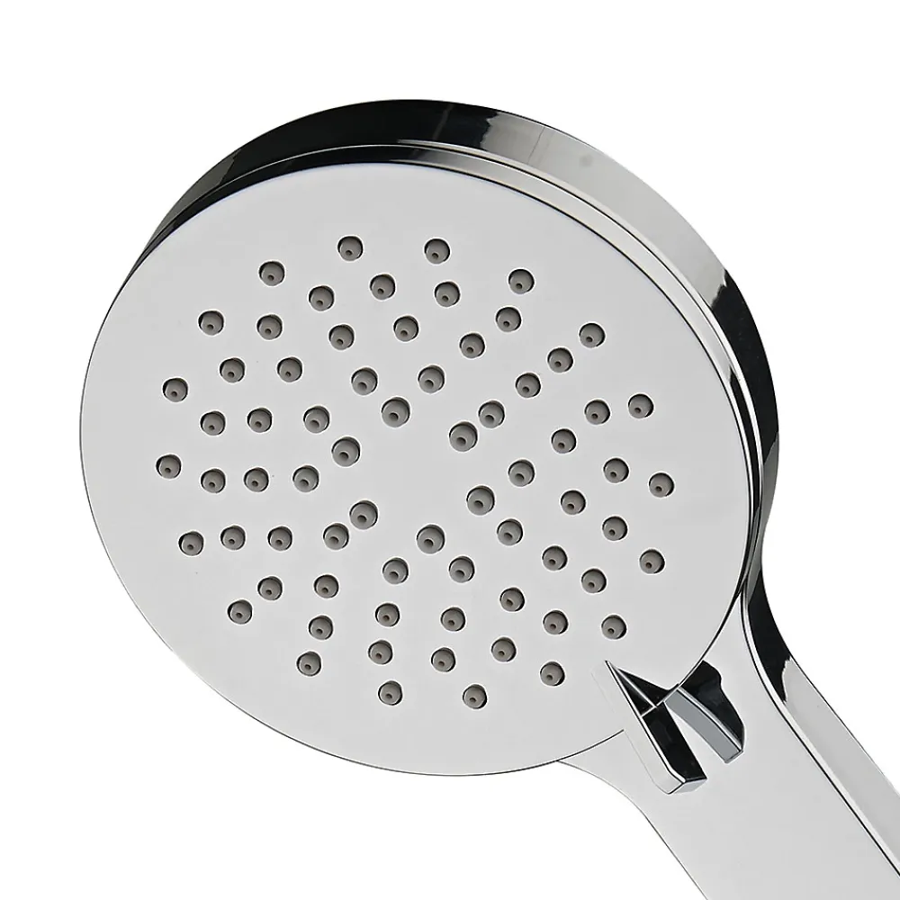 Colonne De Douche Mécanique|Kibath Poignée de douche manuelle 3 positions ALAS ronde finition chrome brillant en ABS