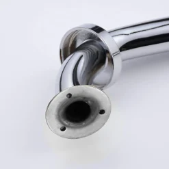 Kibath Poignée de sécurité antidérapante de 40 cm avec finition chromée polie en acier inoxydable