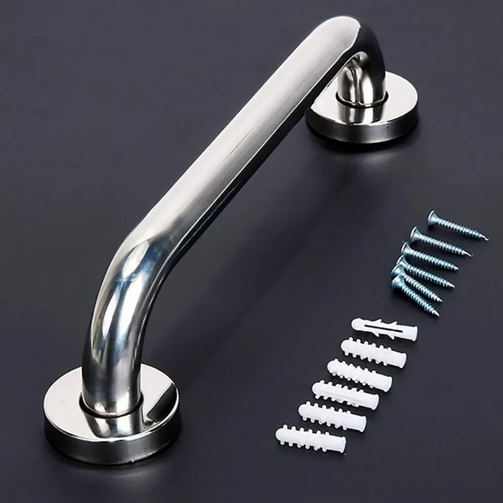Barre D'Appui|Kibath Poignée de sécurité antidérapante de 30 cm avec finition chromée polie en acier inoxydable