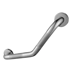 Barre D'Appui|Kibath Poignée de sécurité antidérapante en forme de Z de 43 cm en acier inoxydable avec finition chromée polie