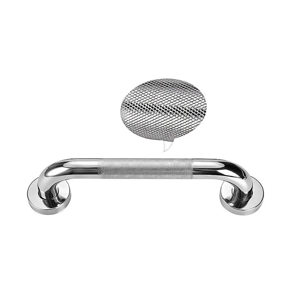 Barre D'Appui|Kibath Poignée de sécurité antidérapante de 25 cm avec finition chromée polie en acier inoxydable