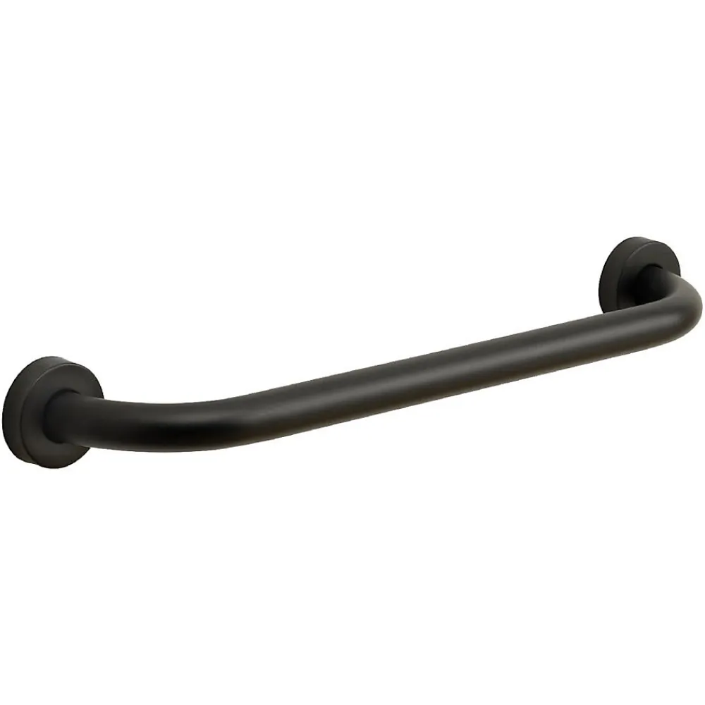 Kiamami Valentina Poignée De Sécurité Pour Salle De Bain Pour Personnes Âgées 45Cm Acier Noir Par