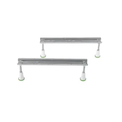 Polysan Carmen 90x90 cm baignoire d'angle gain de place 95 L en acrylique, avec pieds, orientation droite, blanc (29611-SET)