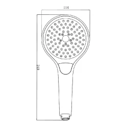 Villeroy & Boch Pomme de douche 3 jets Verve Showers Or brossé