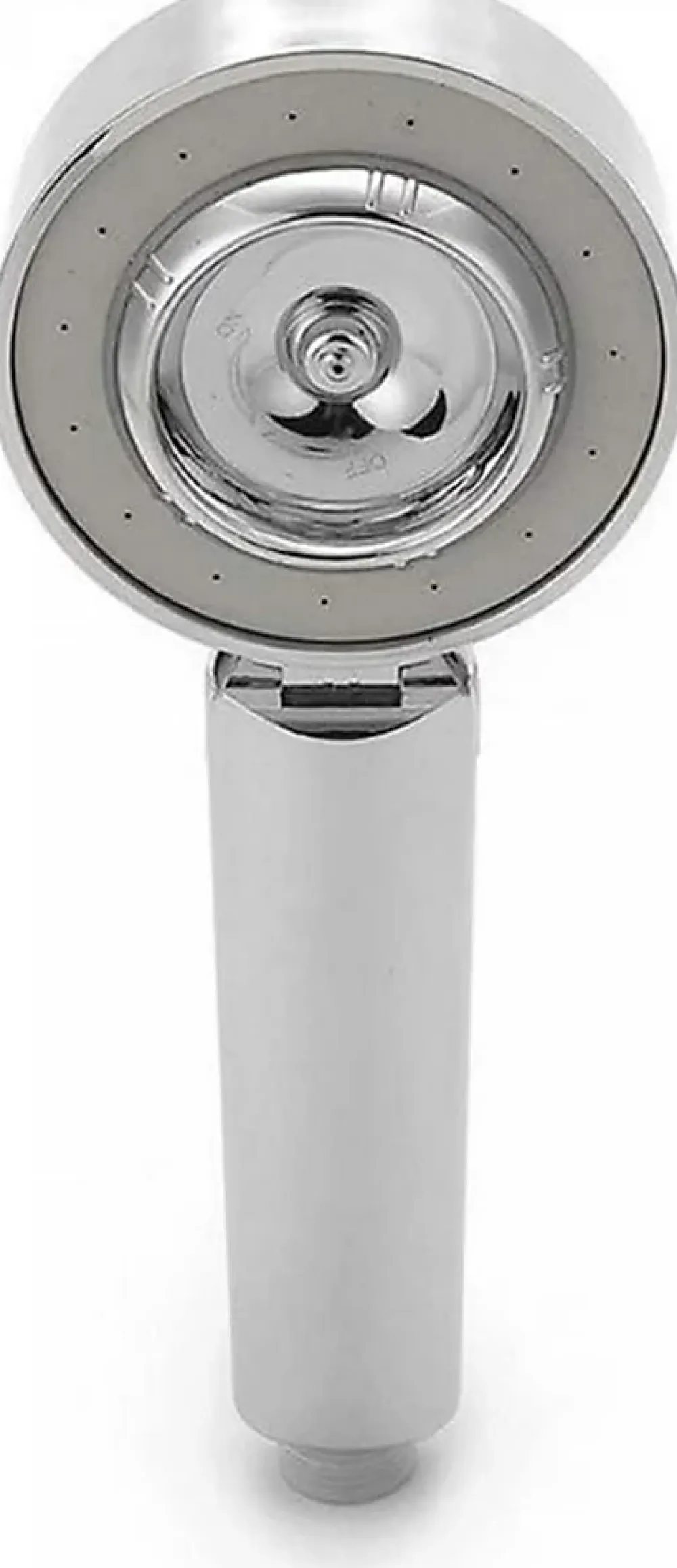 Deko Pomme de douche double face Douche Head économie d'eau ronde ABS Chrome Booster Douche haute pression Handheld douche à main