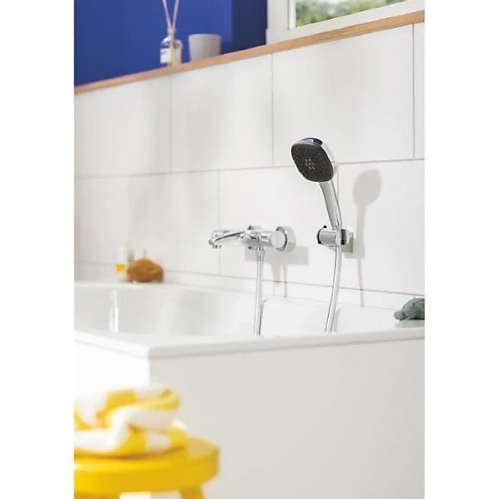 Grohe Pommeau de douche - Vitalio Comfort 110 26092001 - 3 jets Pluie/Stimulant/Massage - Sélection facile -Economie d'eau -C