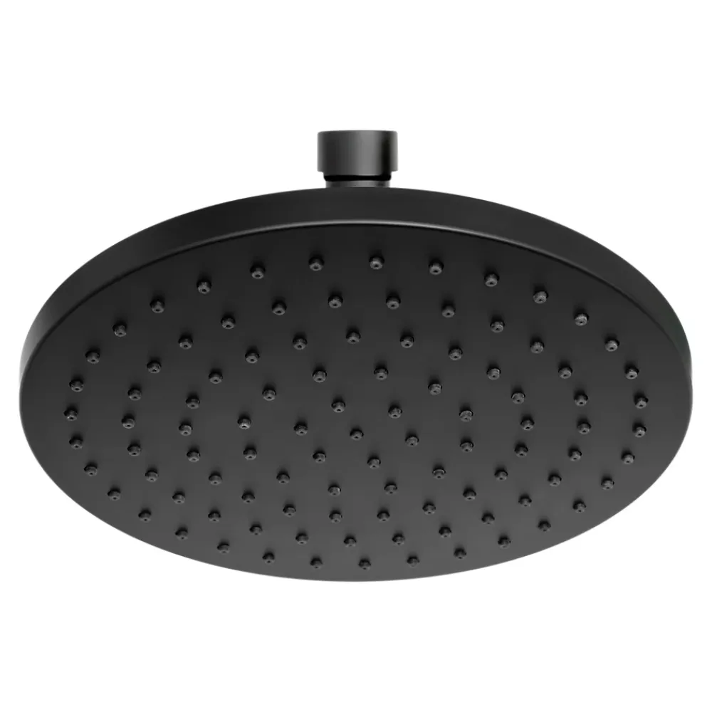 Pommeau De Douche, Flexible Et Barre De Douche|GoodHome Pommeau de douche 1 jet rond, noir, Cavally