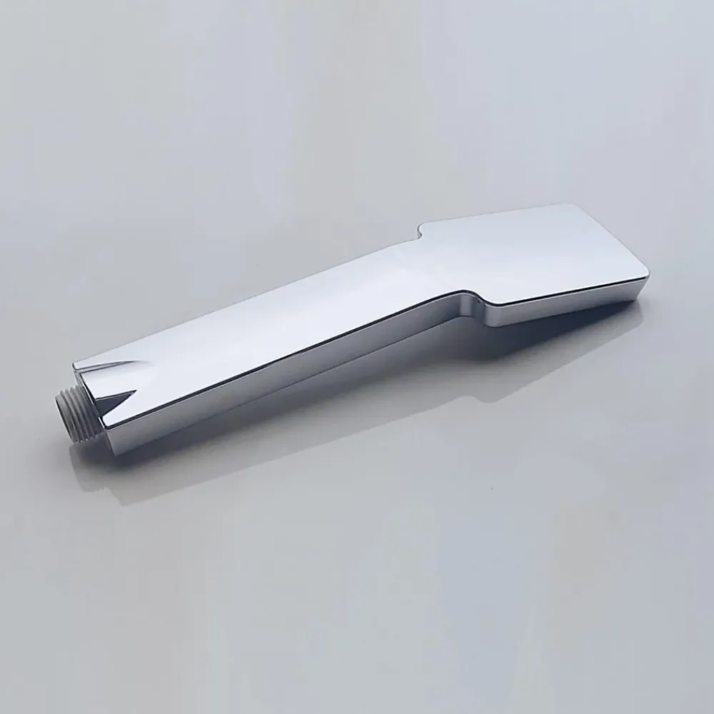 Pommeau De Douche, Flexible Et Barre De Douche|Deko Pommeau de douche carré grand diamètre exquis simple haut de gamme argent haute pression économie d'eau