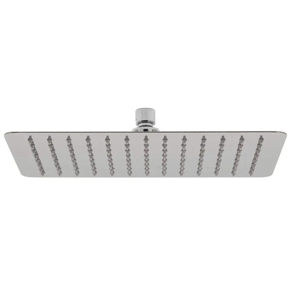 Colonne De Douche Mécanique|Kibath Pommeau de douche carré 30x30 cm, finition chrome poli, en laiton