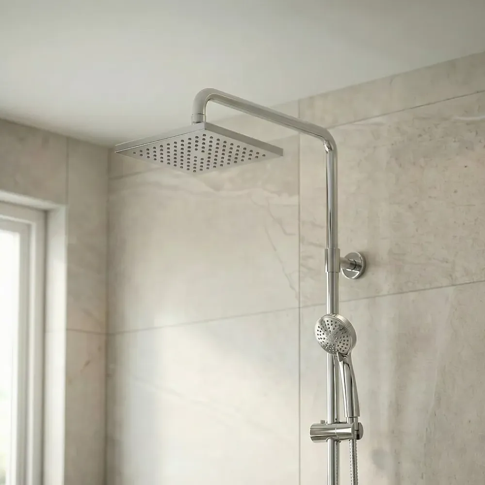 Cooke & Lewis Pommeau de douche chrome Mukda
